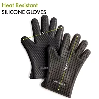 Cuisinart Outdoors Heat Resistant Silicone Grilling Gloves