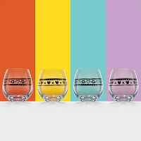 Joyjolt Geo Picnic 4-pc. Drinkware Set