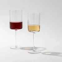 Joyjolt Elle Red Wine 2-pc. Wine Glass