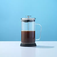 Joyjolt Fluted Glass French Press Beverage Dispenser