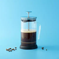 Joyjolt Fluted Glass French Press Beverage Dispenser