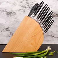 BergHOFF Essentials Forged Stainless Steel 9-pc. Knife Block Set with 3-In-1 Sharpener