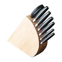 BergHOFF Essentials Forged Stainless Steel 9-pc. Knife Block Set with 3-In-1 Sharpener