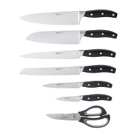 BergHOFF Essentials Forged Stainless Steel 9-pc. Knife Block Set with 3-In-1 Sharpener