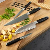 BergHOFF Leo Graphite Stainless Steel 6-pc. Knife Block Set