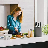 BergHOFF Balance Stainless Steel 6-pc. Knife Block Set