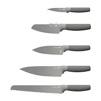 BergHOFF Balance Stainless Steel 6-pc. Knife Block Set