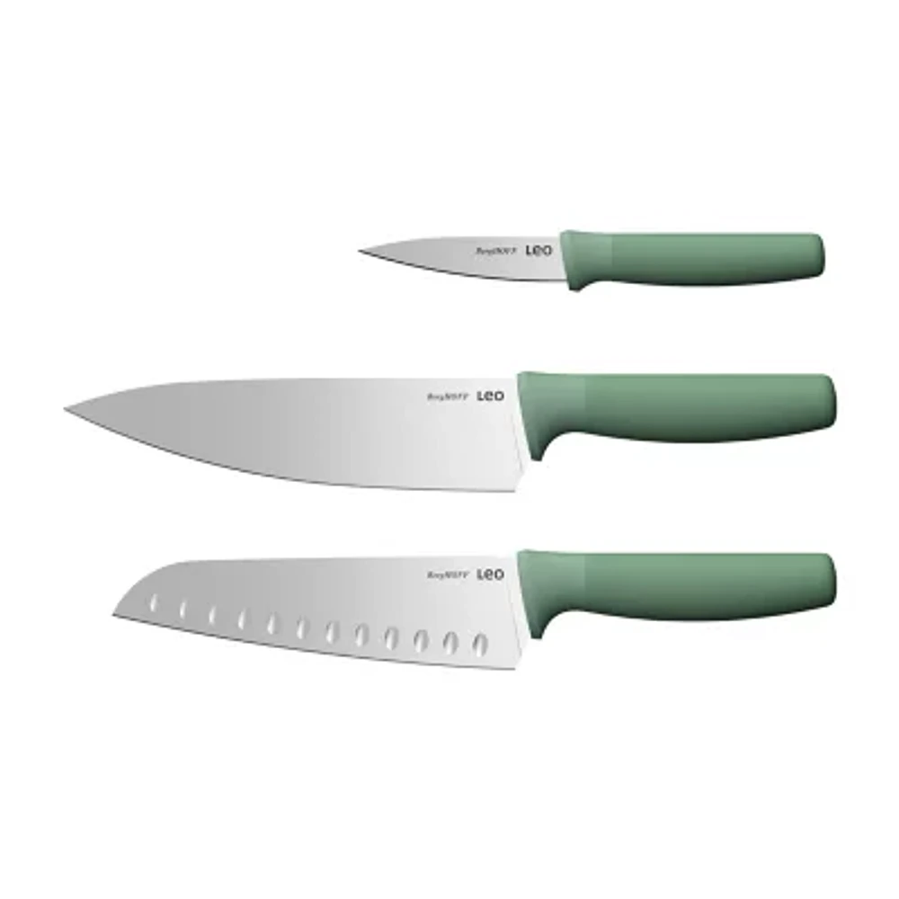 BergHOFF Leo Forest Stainless Steel 3-pc. Advanced Knife Set