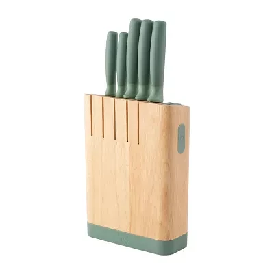 BergHOFF Leo Forest Stainless Steel 6-pc. Knife Block Set