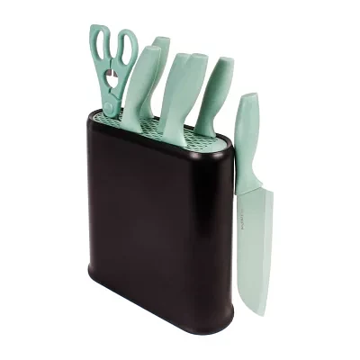 BergHOFF Leo Stainless Steel 8-pc. Universal Knife Block Set