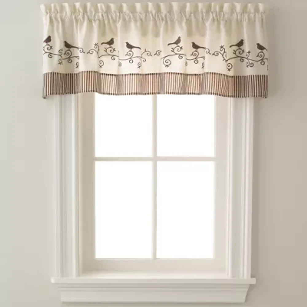 CHF Birds Rod Pocket Valance