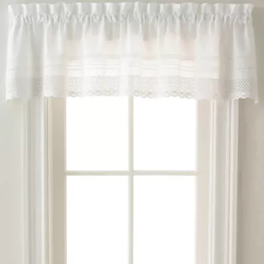 CHF Crochet Rod Pocket Tailored Valance