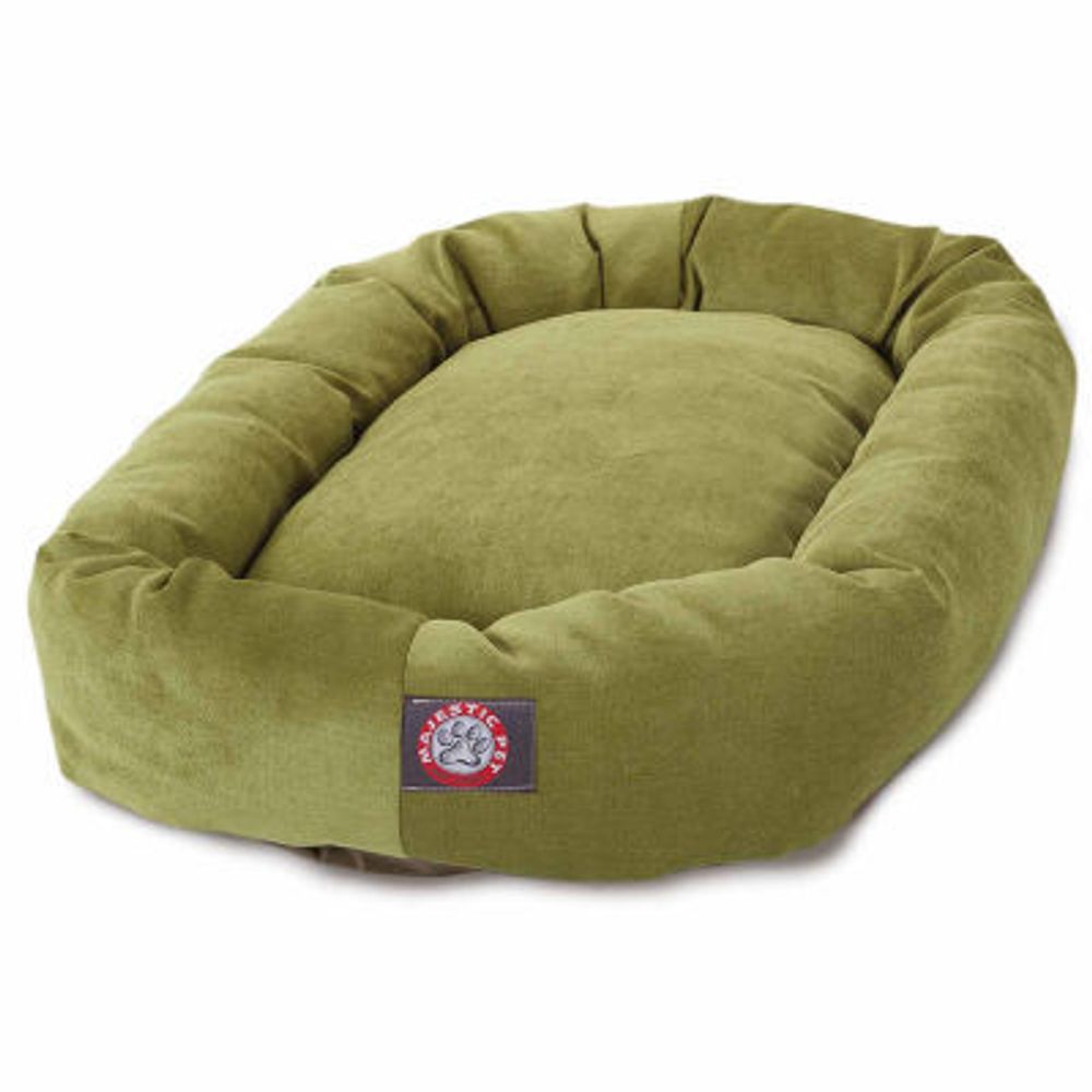 Majestic Pet Villa Collection Micro-Velvet Bagel Bed