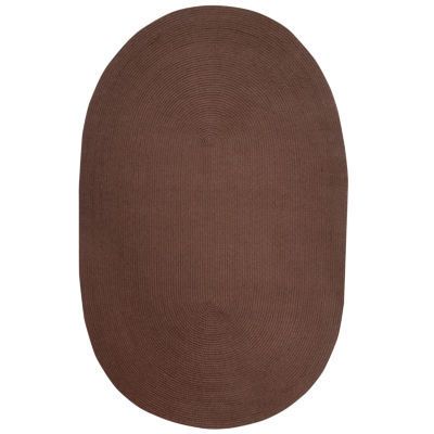 Better Trends Country Solid Braided Reversible Indoor Oval Area Rugs