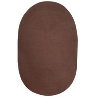 Better Trends Country Solid Braided Reversible Indoor Oval Area Rugs