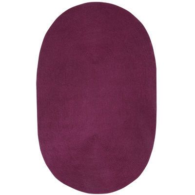 Better Trends Country Solid Braided Reversible Indoor Oval Area Rugs