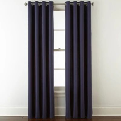 JCPenney Home Verona Light-Filtering Grommet Top Single Curtain Panel