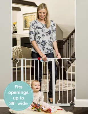 Regalo Easy Step Metal Walk-Through Gate