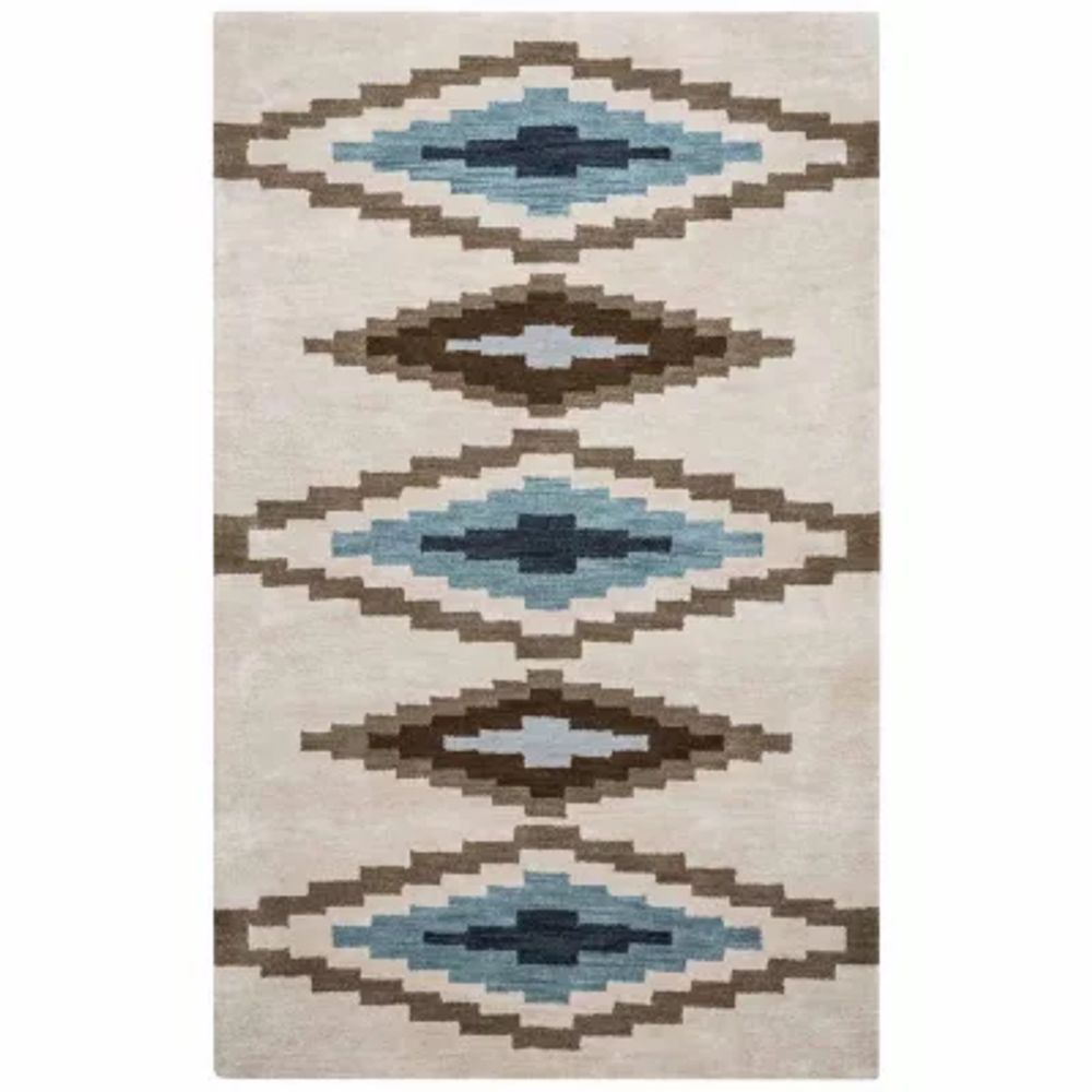 Rizzy Home Tumble Weed Loft Collection Elliana Diamond Rectangular Rugs