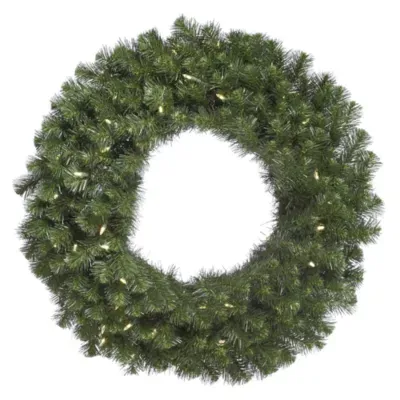 Vickerman 36" Douglas Fir Christmas Wreath with 100 Warm White LED Lights"