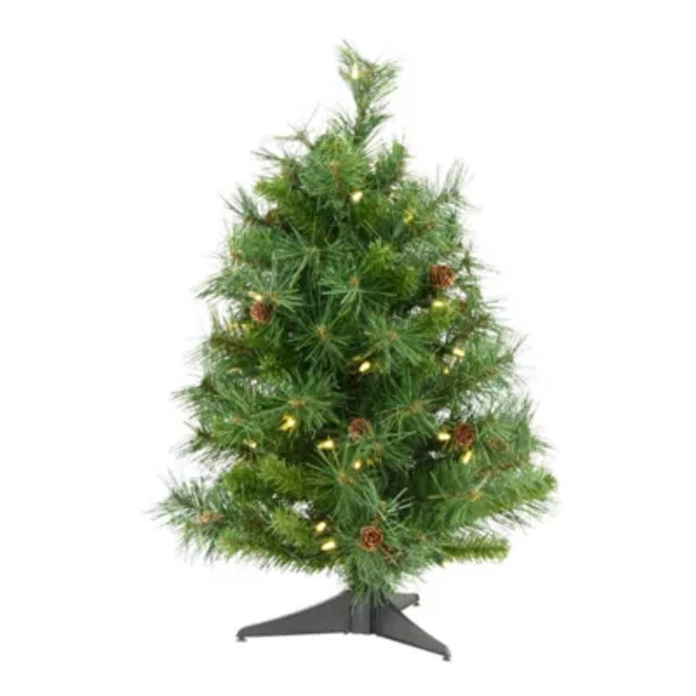 Vickerman 2' Cheyenne Pine Artificial Christmas Tree with 50 Clear Lights  Vancouver Mall