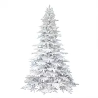 Vickerman 6 1/2 Foot Pre-Lit Flocked Christmas Tree