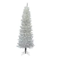  6' Sparkle White Pencil Spruce Artificial Christmas Tree