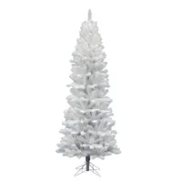 6.5' White Pencil Pine Artificial Christmas Tree