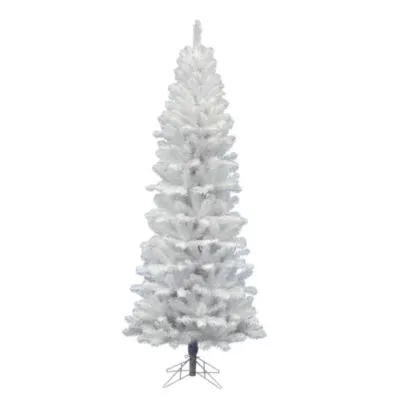 8.5' White Salem Pencil Pine Artificial Christmas Tree