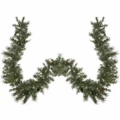 9' x 10'' Snow Mountain Pine Artificial Christmas Garland - Unlit