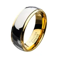 Inox Mens Jewelry 8MM Tungsten Wedding Band