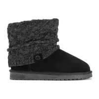 Muk Luks Womens Laurel Flat Heel Booties