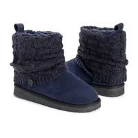 Muk Luks Womens Laurel Flat Heel Booties