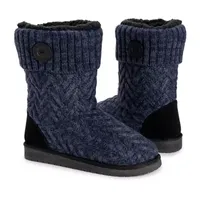 Muk Luks Womens Janet Flat Heel Dress Boots