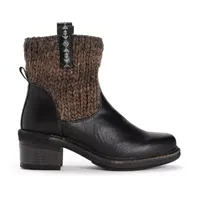 Muk Luks Womens Arya Arlene Stacked Heel Dress Boots