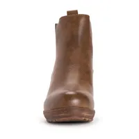 Muk Luks Womens England Oxford Wedge Heel Dress Boots