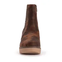 Muk Luks Womens Vermont Essex Wedge Heel Dress Boots