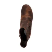 Muk Luks Womens Vermont Essex Wedge Heel Dress Boots