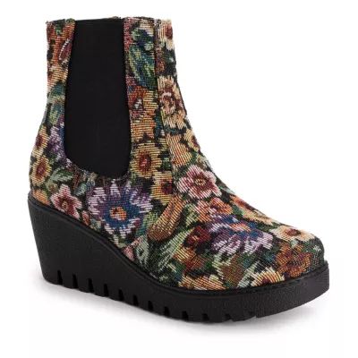 Muk Luks Womens Vermont Essex Wedge Heel Dress Boots