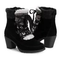 Muk Luks Womens Lacy Lilah Block Heel Dress Boots