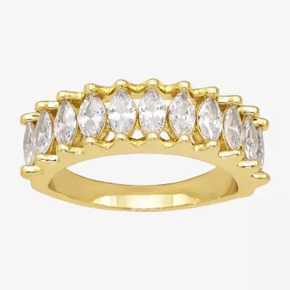 Sparkle Allure Cubic Zirconia 14K Gold Over Brass Band
