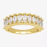 Sparkle Allure Cubic Zirconia 14K Gold Over Brass Band