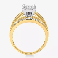 1/2 CT.T.W. Natural Diamond Bridal Ring 10K or 14K Gold