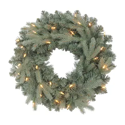 Kurt Adler Cluster Spruce Indoor Christmas Wreath