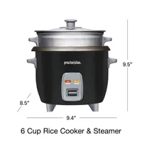 Proctor Silex 6 Cup Rice Cooker and Food Steamer