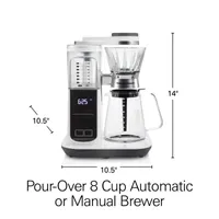 Hamilton Beach Convenient Craft Automatic or Manual Pour-Over Coffee Brewer