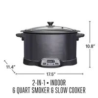 Weston 2-IN-1 Indoor Smoker and Slow Cooker