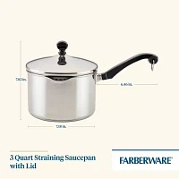 Farberware Classic Series 3-qt. Straining Saucepan with Lid