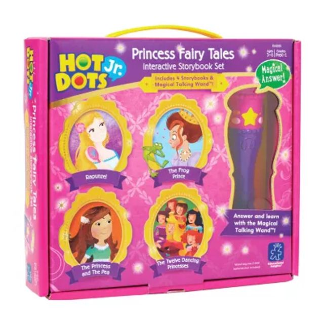 Educational Insights Hot Dots® Jr. Princess Fairy Tales Set With Magical Talking Wand™ Pen