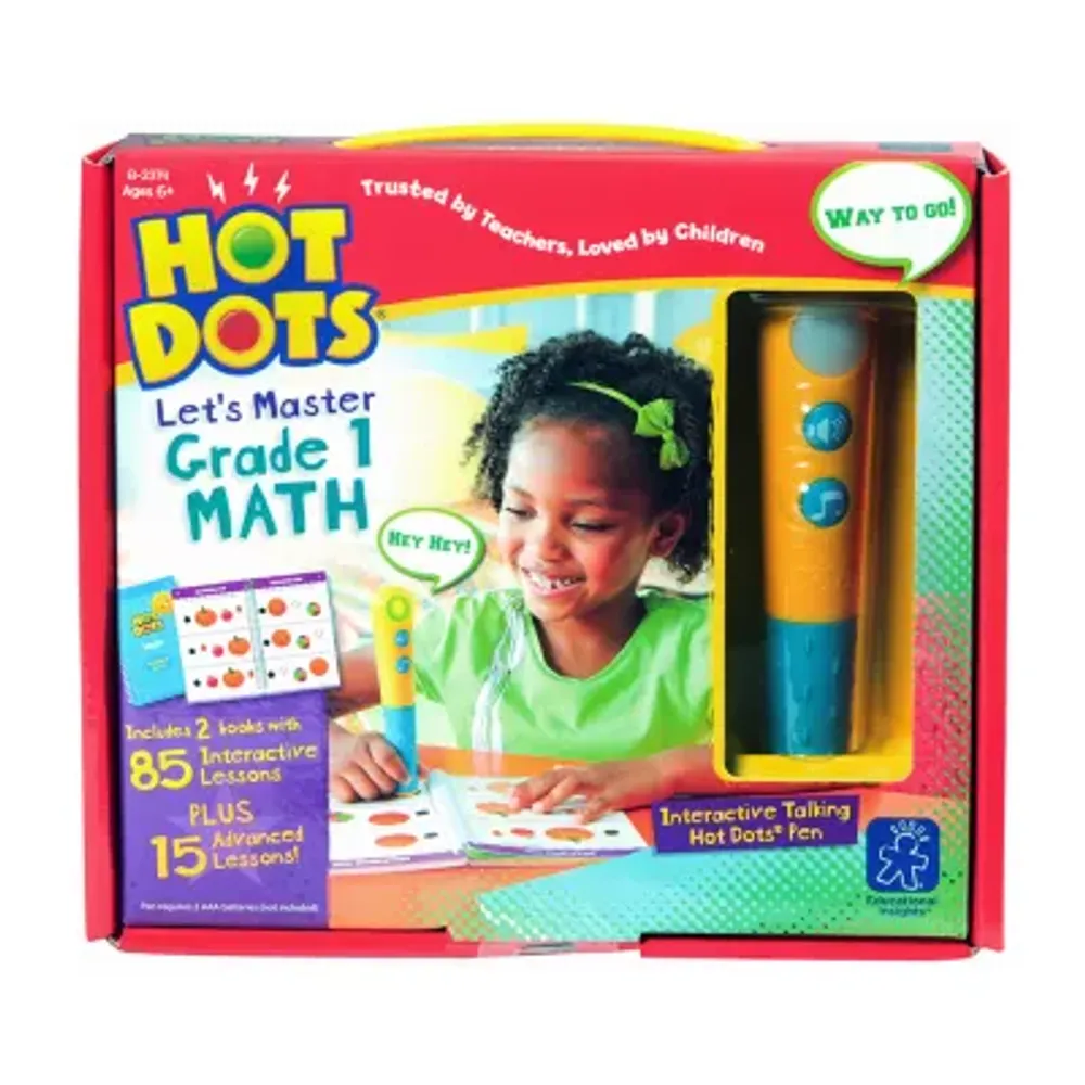 Educational Insights Hot Dots® Jr. Let'S Master Grade Math Set With Hot Dots Pen